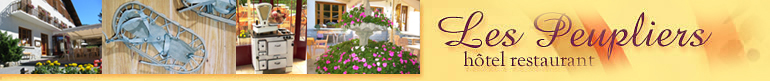 H�tel Restaurant Les Peupliers � Baratier dans les Hautes-Alpes 05 pr�s d'Embrun au bord du lac de Serre-Pon�on